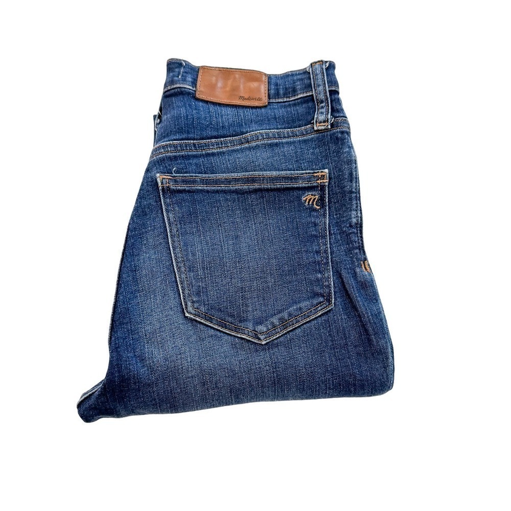 Madewell 10" Roadtripper Medium Wash Denim Jeans Ankle Zipper Size 27